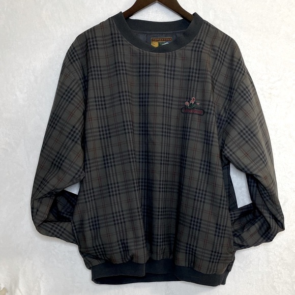 FORRESTERS Other - MENS FORRESTERS OUTERWEAR GOLF PULLOVER WINDBREAKER JACKET PLAID LARGE